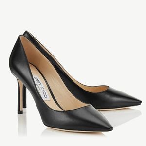 Jimmy Choo "Romy" 85 Pointy Toe Pumps